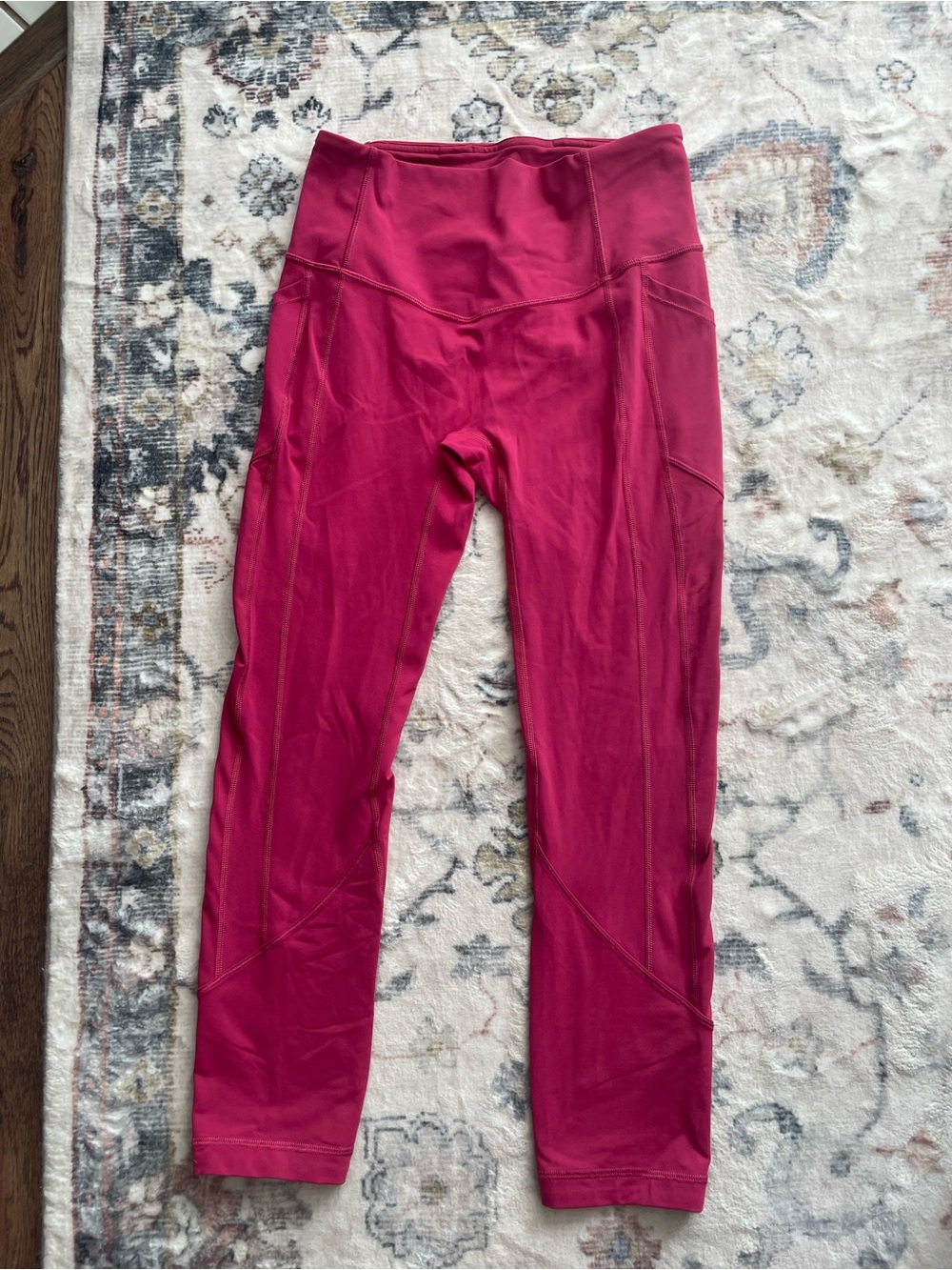 lululemon Time to Sweat Crop 23” High-Rise Leggings Star Ruby